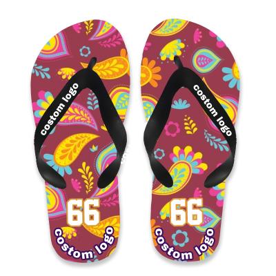 China New Fashion Trend 2022 Fashion Beach Slippers Mens Flip Flop High Quality Stylish Outdoor Football Pattern Printed Slippers For Wholesale for sale