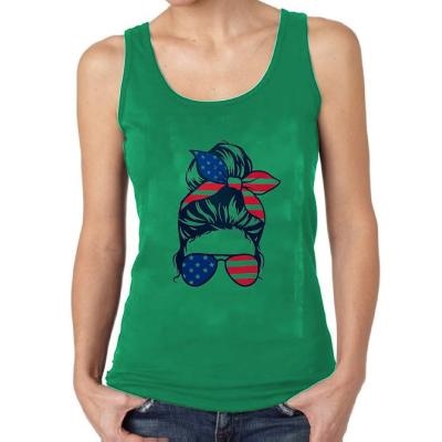 China 2021 New Breathable Summer Printed Round Neck T-shirt Sleeveless Casual Tank Top For Women for sale