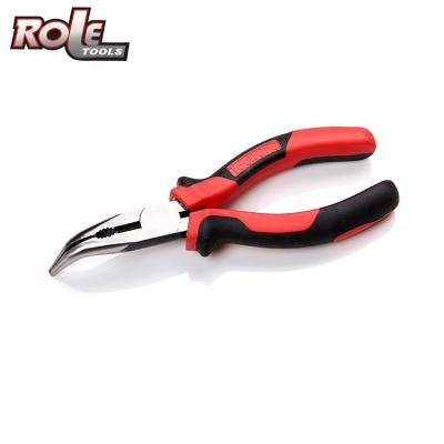 China Reducing Good Price Customized Professional Long Reach Mini Bent Nose Pliers Insulated VDE DIY Tools for sale