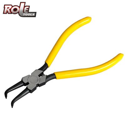 China Professional Circlip Quality Chrome Vanadium Steel Internal Circlip Pliers (Bent Nose) for sale