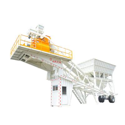 China Construction worksÂ   YHZS50 Concrete Batching Plant 50m3/h Small Mobile Concrete Mixing Mini Batching Plant Mixer for sale