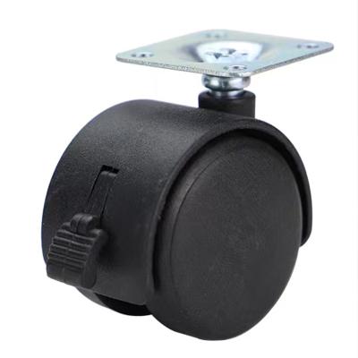 China Other Industrial Swivel 3 Inch Furniture Wheels Swivel Black Furniture Nylon Casters Office Container Wheel Caster for sale