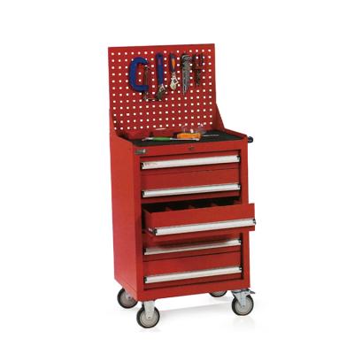 China Corrosion Protection Five Drawer Tool Cabinet With Boxes Locking Rubber Caster Wheel 4 Wheels Storage Rack en venta