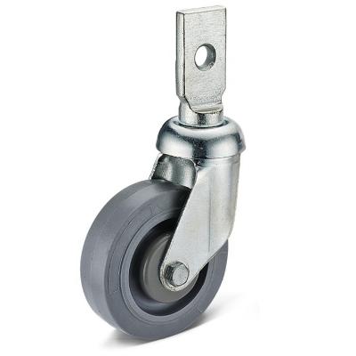 Cina Other Supermarket Rubber Stem Shopping Cart Casters And Flat Wheels in vendita