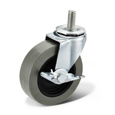 Chine Other Equipment Swivel Threaded Stem Cleaning Caster With Side Brake Wheels Wholesale 2 Inch 3 Inch à vendre