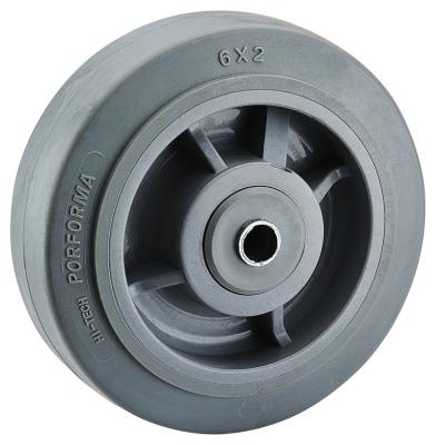 China Others Industrial Swivel / Universal Threaded Screw Gray Rubber Pvc Casters Wheel For Dining Cart Car à venda