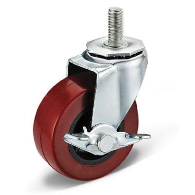 Chine Rigid Medium Duty Swivel Threaded Stem Caster Wheels Wholesale 2 Inch 3 Inch For Cleaning Cart à vendre