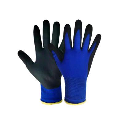 China Wholesale Daily Work /Manufacturing Good Quality Nitrile Nylon Foam Coated Work Safety Gloves Construction Glove Touch Screen Operation for sale