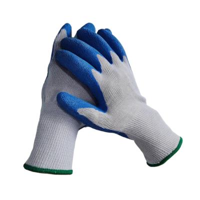 China Daily Work /Manufacturing 10G Cotton Knit Hand Protection Ply Latex Coated Work Gloves for sale