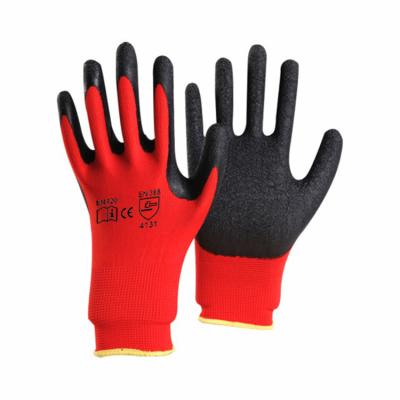 China Work Safety /Manufacturing Hand Construction Good Daily Rubber Protective Grip Resistant Latex Coated Gloves 4131 for sale