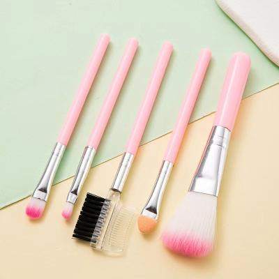 China Smudge Brush 5 Pcs Makeup Brush Suit Black Eye Shadow Brush Lip Brush Blush Brush Eyebrow Comb Brush Cosmetic Brush Factory Direct Sales for sale