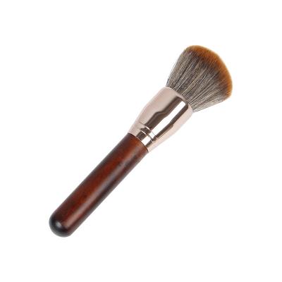 China Fan Sweep Wooden Handle Makeup Brush Hot Selling Single Face Powder Blush Universal Repair Brush Set Beauty Tools Factory Wholesale for sale