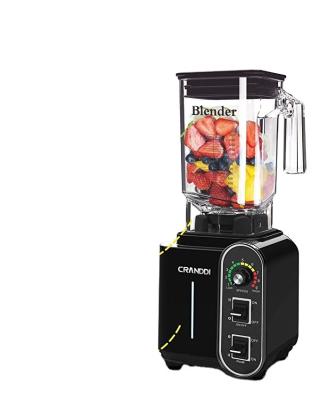 China Ice Crushing CRANDDI Professional Smoothie Blender for Kitchen 1800W Kitchen Juicer Blender for sale