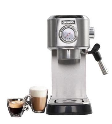 China CRANDDI Hotel Coffee Machine Espresso With Pressure Meter Home Business Stainless Steel Machine for sale