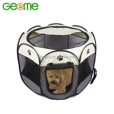 China Amazon Necessities Breathable Hot Selling Portable 8 Folding Panels Oxford Cloth Dog And Cat Fence for sale