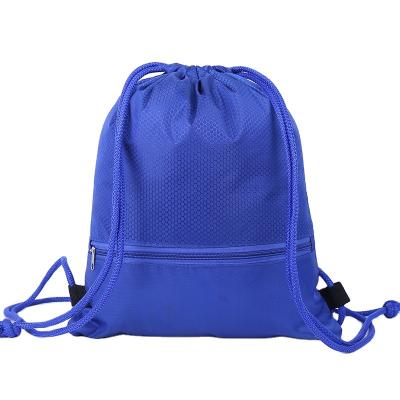 China Eco-Friendly And Economical Custom Portable Drawstring Bag Gift Polyester Bag Sports Backpack Gym Bag for sale