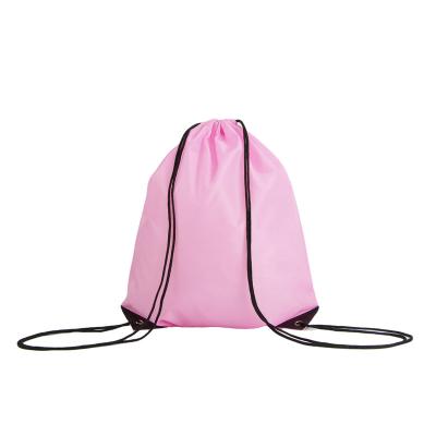 China Custom Made Eco Friendly And Economical Sports Polyester Drawstring Bag Gym Bag for sale