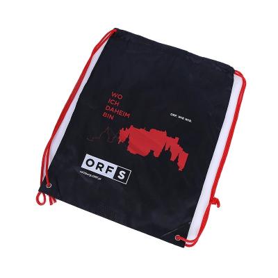 China Eco-Friendly And Economical Cheap Custom Polyester Drawstring Bag for sale