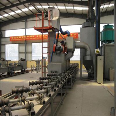 China The steel pipe bar and tube shot blasting machine ODM kumlama makinesi steel pipe bar inner and outer wall shot blasting machine for sale