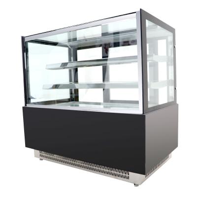 China Commercial Customizable Clear Counter Frost Free Frost Free Counter Commercial Cake Pastry Bakery Single-temperature Glass Display Fridge Food for sale