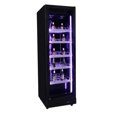 China Single-Temperature Large Capacity Beer Glass Door Display Cabinet Luxury Commercial Vertical Beer Beverage Refrigerator for sale