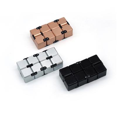 China Hottest Funny Metal Gifts Decompression Infinity Magic Cube Eco-friendly Mini Fidget Toys Anti Anxiety for sale