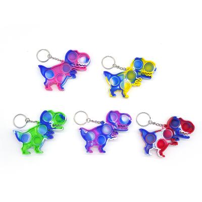 China Amazon Hot Selling Silicone Silicone Wiggle Toy Pop Fidget Toy Key Chain Pop Key Chain for sale