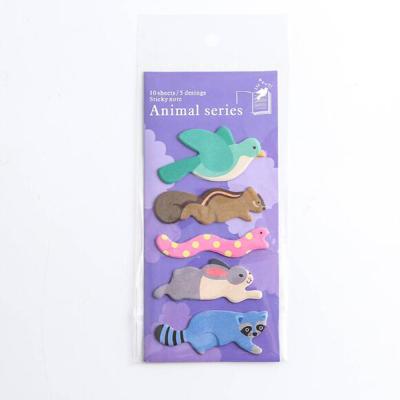 China Cute sticky animal sticky note sticky notes wholesale self-adhesive memo pad for sale