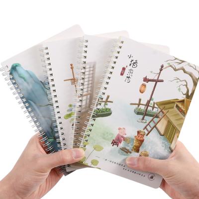 China Eco-friendly Paper Spiral Coil Dot Notebook, High Quality School Supplies Japanese A5 Style Cute Notebook for sale