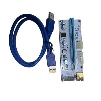 China Horse Racing Lamp Usbtop Ver010X Plus PCI-e 6pin Express 1x To Usb 3.0 Power Gpu Cable Adapter Riser 009s Pcie Card Supplement 16x for sale