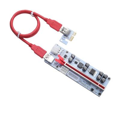 China 6pin Power Cable Usbtop Pcie Riser Ver 010X PCI-e 1x To 16x Ler 009 Card Supplement PCI Adapter Usb 3.0 Cable Express Power for sale