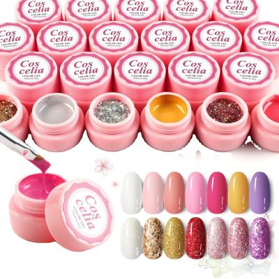 China Nail Paint Drawing COSCELIA 30 Colors Soak Off UV Gel Popular Paint Gel Nail Polish 5ml Nail Salon Supplies Manicure Set Private Label for sale