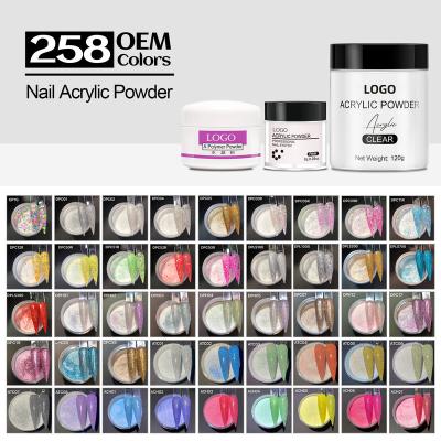 China Excellent Nail Art Effect Custom Logo OEM Color Nail Dipping Acrylic Powder Sellers Bottled Packaging Fast Drying Private Label Free Sample for sale