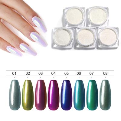 China COSCELIA Fashionable Hot Selling Pearl Mirror Powder For Nail DIY Decoration Mirror Magic Powder For Nail for sale