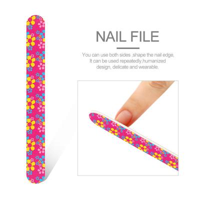 China Easy Apply COSCELIA Gray Nail File Wide Wholesale 100/180 Double Sided Nail Art Tools For Polishing Nails Gel Polish Lime Manicure Pedicure for sale