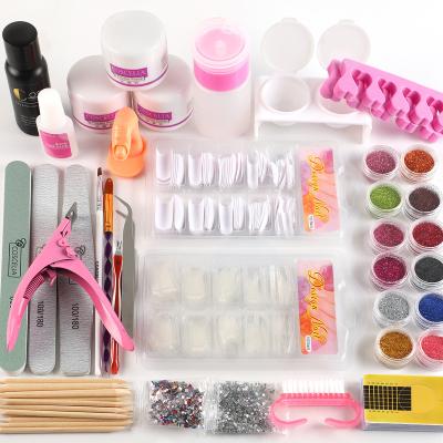 China COSCELIA Fast Air Dry Nail Acrylic Powder Liquid Kit With Nail Art Tools Brush Decoration Acrylic Nail Kit US Warehouse Free Shipping for sale