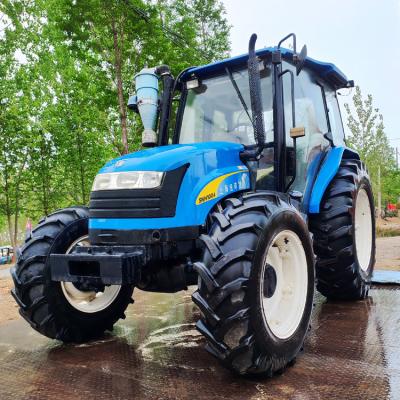 China Cultivate 80% New Farm Tractor NEW HOLLAND SNH1004 Multifunctional Tractor 100hp Famous Brand Used Tractor For Farm for sale