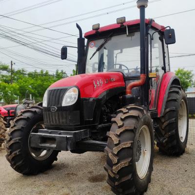 China Farms Top Quality Good Selling In Africa 90HP Red Classic YTO LX904 Four Wheel Drive Used Tractors For Farms for sale