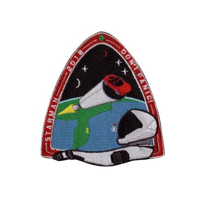 China Factory Price Viable Custom Design Embroidery Patches Iron On Embroidered Badges For Hat And Apparel for sale