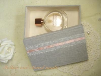 China Gray Cardboard Perfume Gift Box / Perfume Paper Box Packaging for sale