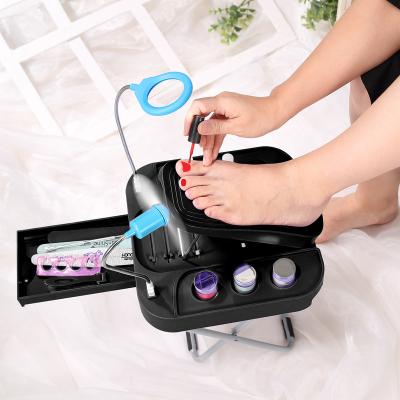 China Multifunctional Foot SPA The Beauty 5 Adjustable Footrest for Easy Home Pedicures, with LED Magnifier and USB Fan for sale