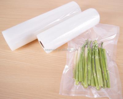 China Barrier Embossed Plastic Food Grade Vacuum Sealer Rolls Bag Food Grade Vacuum Rolls for sale