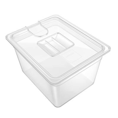 China Other Sea-Domestic Sous Vide Container 12 Quart EVC-12 with Folding Hinge Lid for Sous Vide Cookers for sale