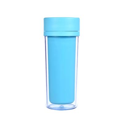 China Eco-Friendly Novelty Double Wall Travel Plastic Drink Cup Paper Tumbler Inserted And Lid for sale