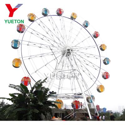 China Cart Ferris Wheel Ride Amusement Park Theme Park Dimension 30M Ferris Wheel With Air Conditioner Large Scale for sale