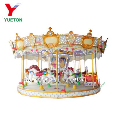 China Factory Price Amusement Park Fun Fair Amusement Park Popular Antique Amusement Park Equipment Electric Luxury Merry Go Round Carousel Ride For Sale for sale