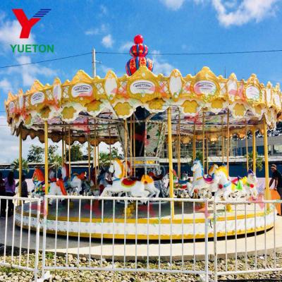 China High Quality Cheap Fairground Attraction Mall / Amusement Park Electric Price Merry Vanish Round Carousel 24 Seat for sale