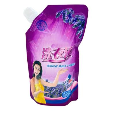 China Barrier Doypack Washing Powder Liquid Laundry Detergent Hand Washing Soap Liquid Refill Spout Pouch Bag for sale