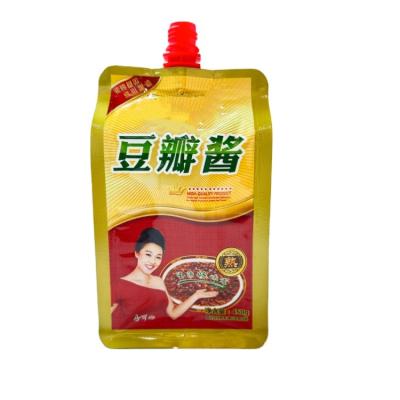 China Barrier Custom Printed Plastic Flexible Packaging Pouch Ketchup Tomato Paste Sauce Spout Bags With Nozzle for sale