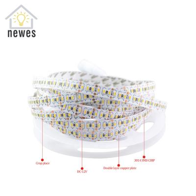 China Super Bright Desktop SMD 3014 LED Strip 204LED DC 12V LED Waterproof Light Strips Flexible Neon Strip for sale